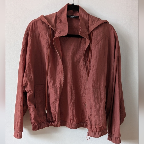 C'est Toi Hooded Zip-Up in Mauve - Picture 3 of 7